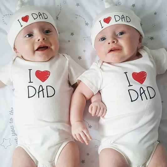 Baby Overall "I love Mum & Dad"