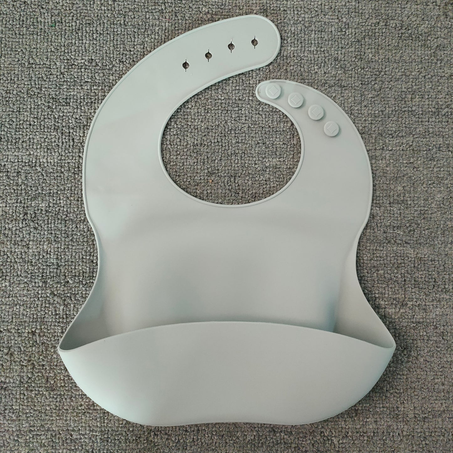Soft Waterproof Silicone Baby Bibs with Food Catcher