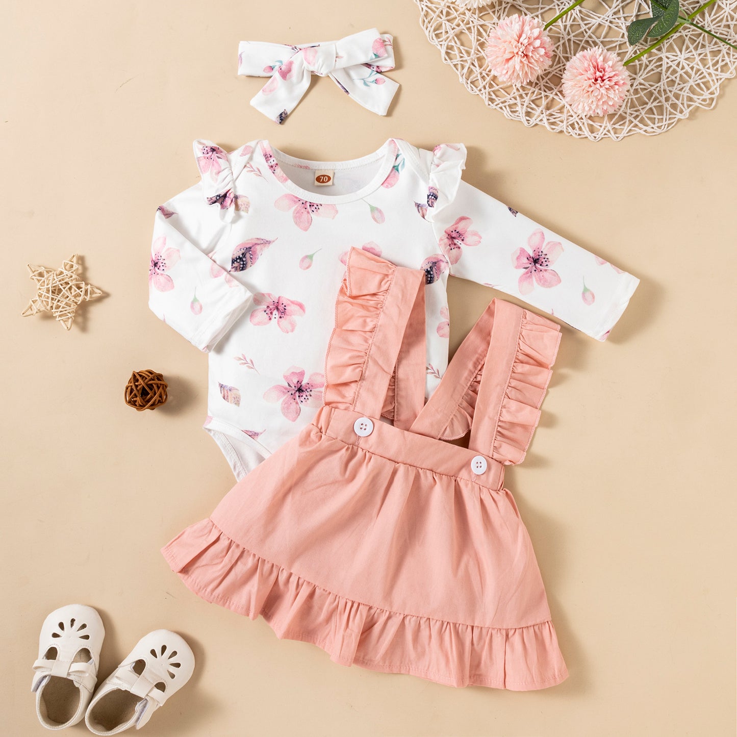 Beautiful Baby Girl Dress 3 pieces