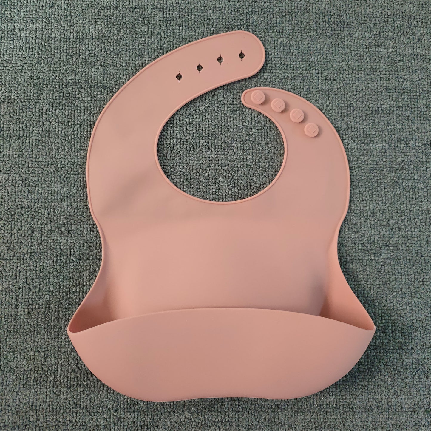 Soft Waterproof Silicone Baby Bibs with Food Catcher