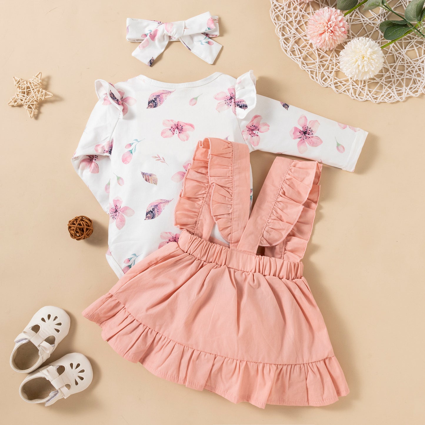 Beautiful Baby Girl Dress 3 pieces