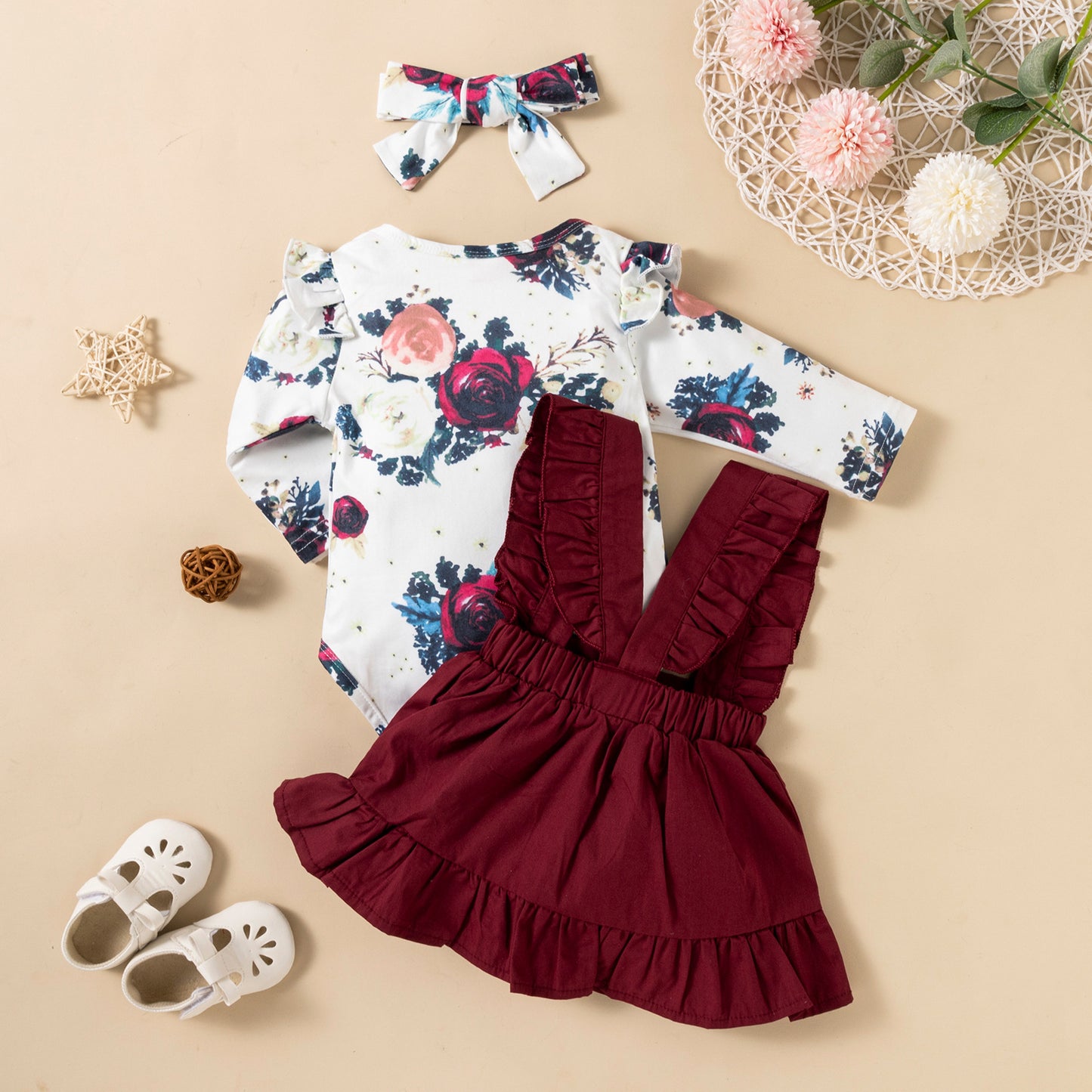 Beautiful Baby Girl Dress 3 pieces