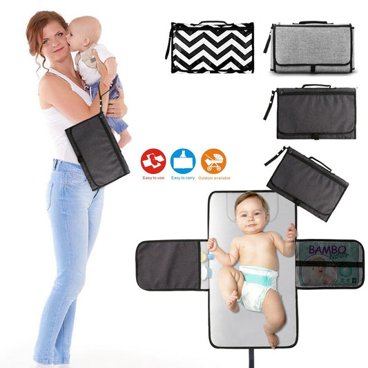 Portable Diaper Baby Bag Waterproof / Multifunction Insulation Pad Clean Hand Folding Cover